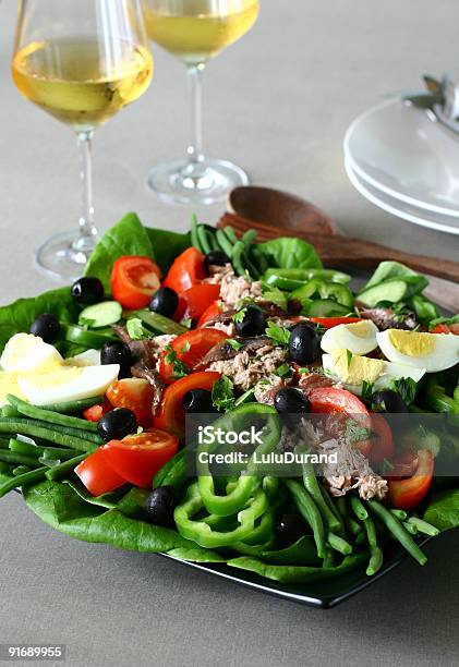 Salade Niçoise Stockfoto und mehr Bilder von Frankreich - Frankreich, Bunt - Farbton, Ei