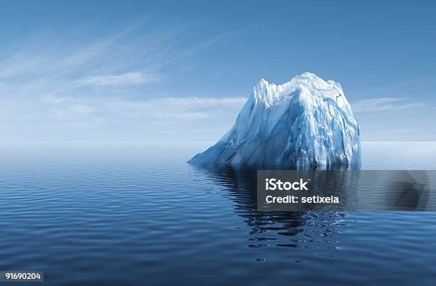 3d Melting Iceberg Stock Photo - Download Image Now - Iceberg - Ice Formation, Scenics - Nature, Ice