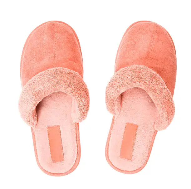 Photo of Pink slippers top view