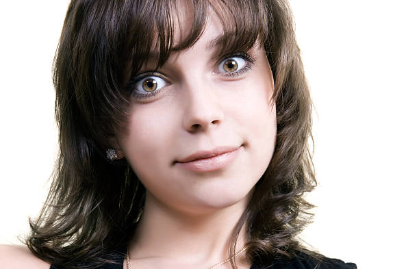 istock Young surprised woman portrait 91690477