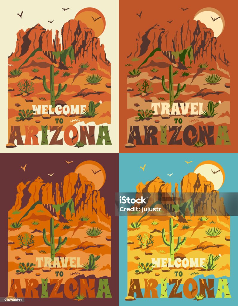 Arizona Retro Mountain Sun T-Shirt - Vintage Style Arizona Retro Mountain Sun T-Shirt - Vintage Style