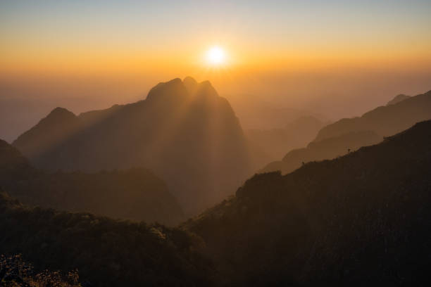 istock Majestic sunset in the mountains landscape 916907506