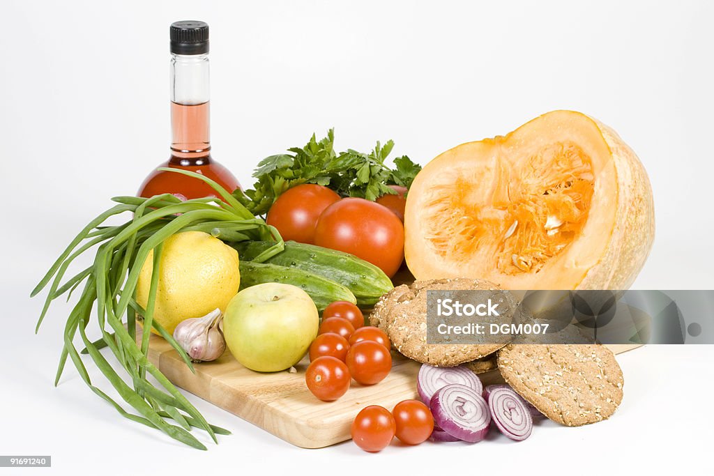 Ainda-vida com produtos hortícolas. - Royalty-free Abundância Foto de stock