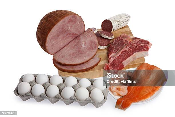 Meat Group Stock Photo - Download Image Now - Meat, Fish, Cut Out