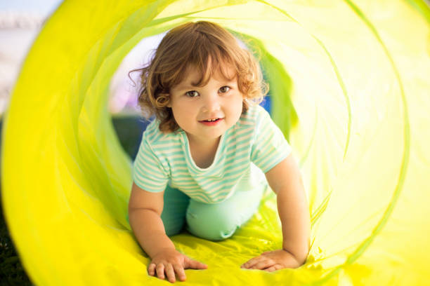 istock Little girl on the playground. 916914608