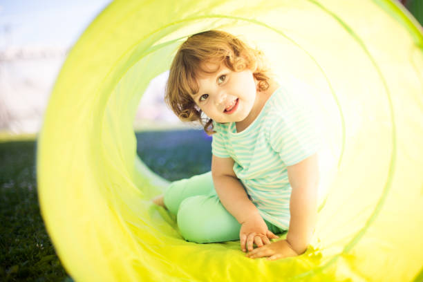 istock Little girl on the playground. 916914614