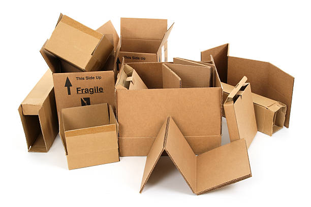 istock Pile of used cardboard boxes 91691757