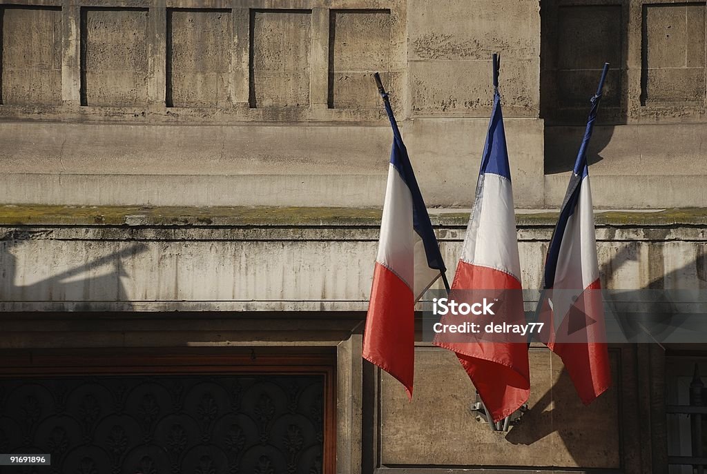 Flaga Francji - Zbiór zdjęć royalty-free (Architektura)