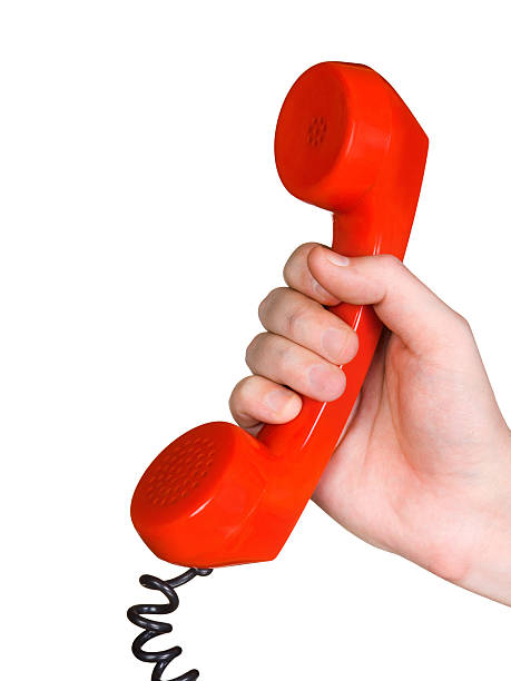 istock Telephone receiver in hand and speech bubble 91692327