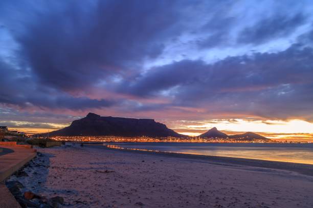 istock City lights on a Cape Town beach 916931004