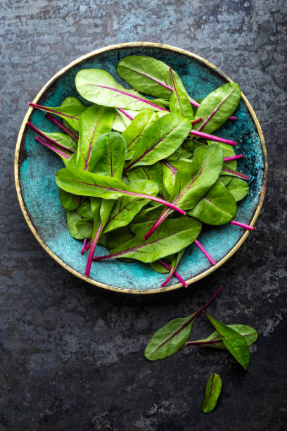 istock Fresh mangold leaves, swiss chard or leaf beet 916931038