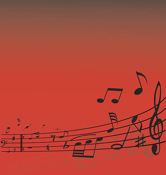 uwagi linie - sheet music musical note music pattern stock illustrations