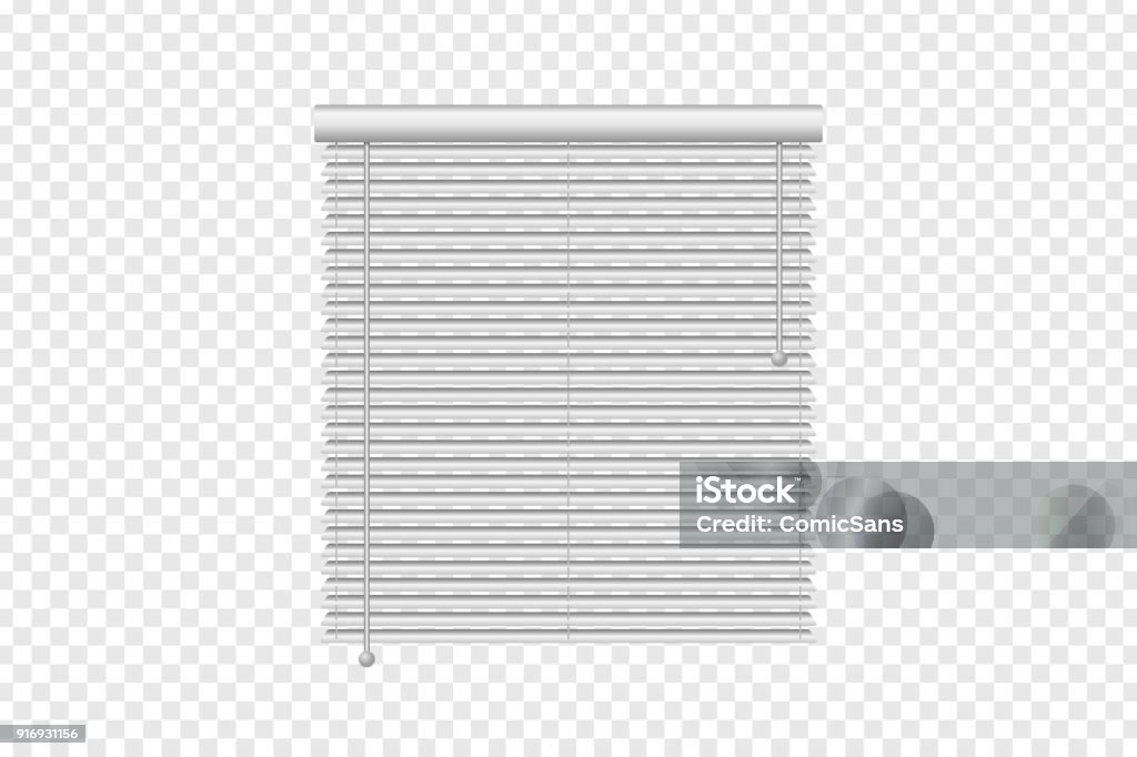 Vector realistic isolated vertical window blinds for decoration and covering on the transparent background. Concept of home interior and window shutters. Window Blinds stock vector
