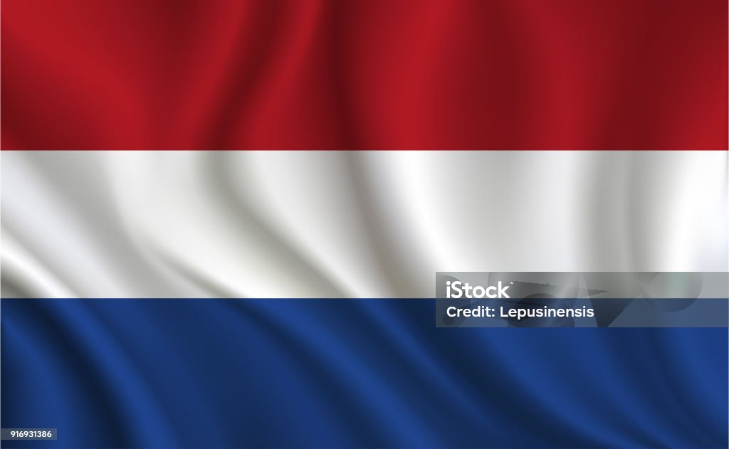 Fond de Drapeau Pays-Bas - clipart vectoriel de Drapeau hollandais libre de droits