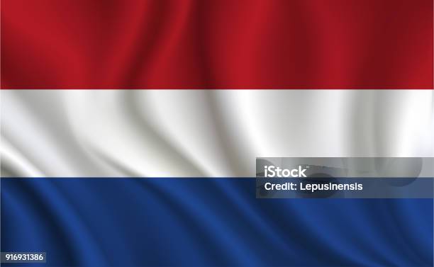 Netherlands Flag Background Stock Illustration - Download Image Now - Dutch Flag, Flag, Netherlands