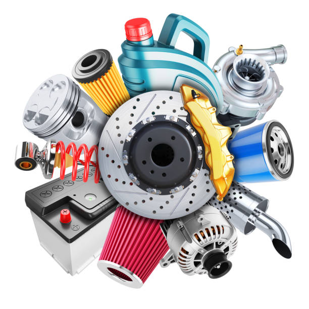 istock Car spare parts logo. 3d concept 916931622