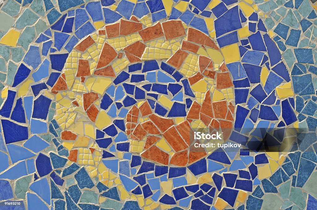 Mur de mosaïque carrelage en céramique cassé - Photo de Bricolage libre de droits