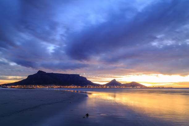istock City lights & long exposure on a Cape Town beach 916932300