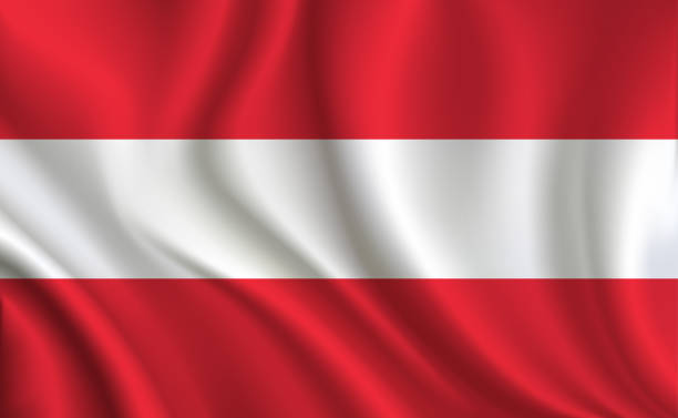 Österreich Flagge Hintergrund Stock Vektor Art und mehr Bilder von  Österreichische Flagge - Österreichische Flagge, Flagge, Österreich - iStock