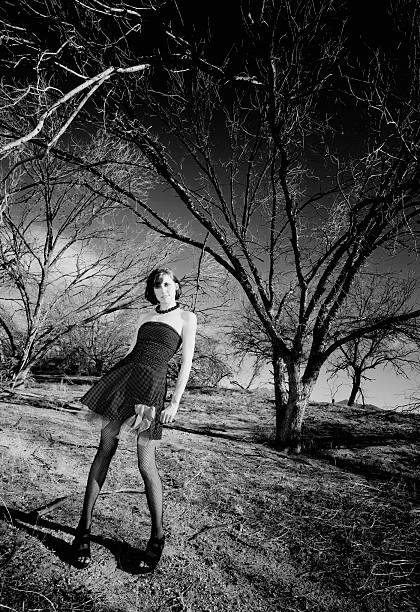 istock Punk fashion model 91693538