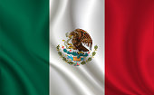 istock Mexico flag background 916935456