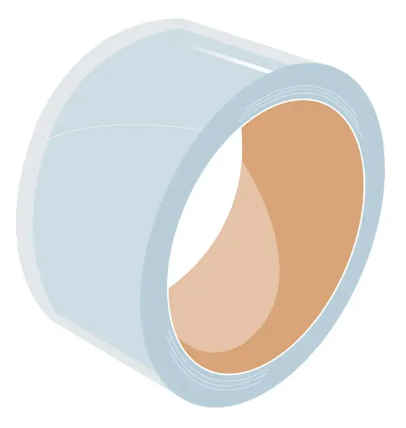 Vector illustration of Isolated Packing Tape