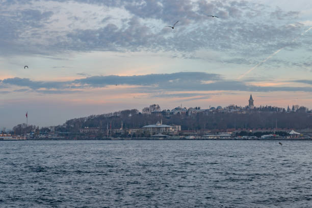 istock Eminonu area with topkapi palace from karakoy in Istanbul, Turkey 916937988
