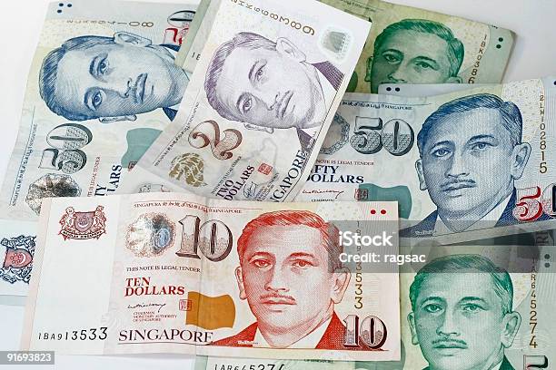 Dollaro Di Singapore - Fotografie stock e altre immagini di Banconota - Banconota, Singapore, Bolletta