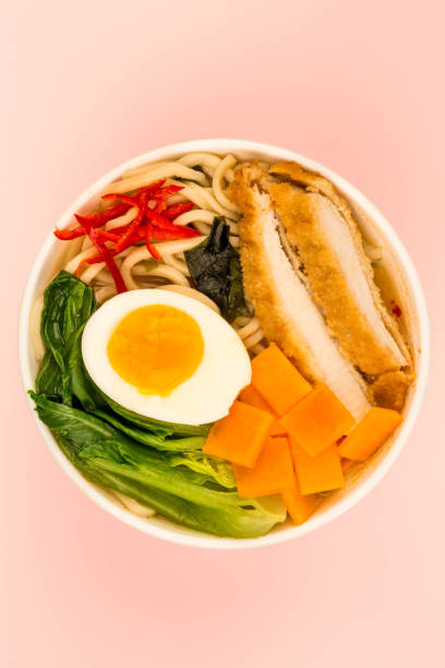 istock Japanese Style Panko Chicken And Udon Noodle Broth or Soup 916938272