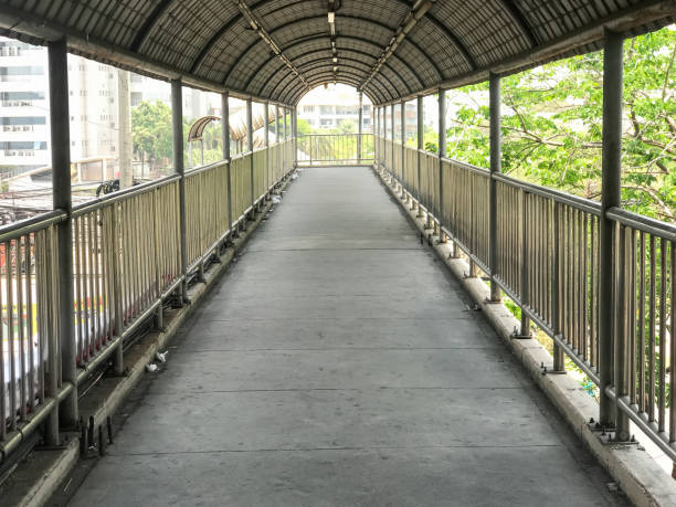 istock Overpass with roof cover nobody use 916940864