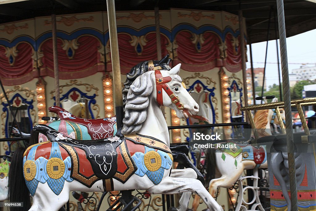 O carousel - Foto de stock de Animal royalty-free