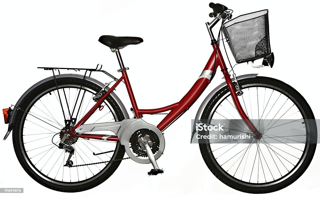 Выделение велосипед - Стоковые фото Белый фон роялти-фри