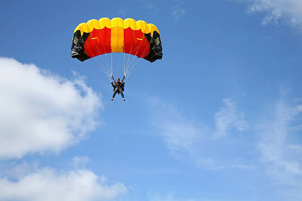istock Parachutist in the air 91695017