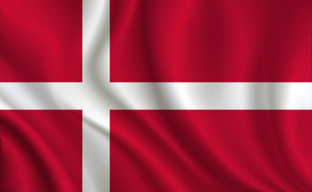 illustrazioni stock, clip art, cartoni animati e icone di tendenza di sfondo bandiera danimarca - flag countries symbol scandinavian