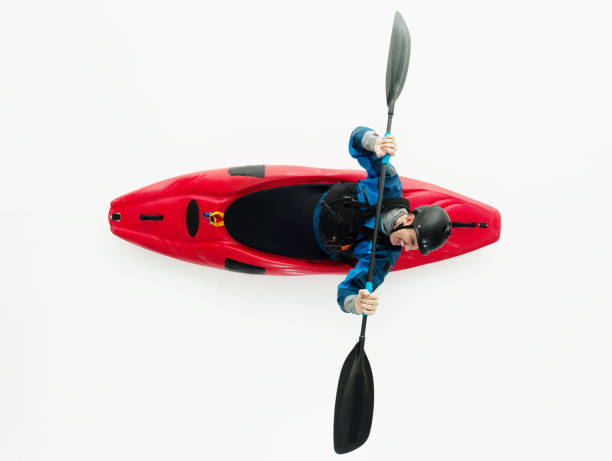 istock Above view of male kayaker 916955778