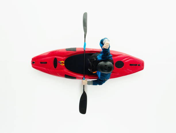 istock Above view of male kayaker 916955780
