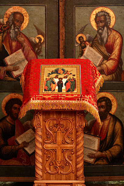 istock Interior of church 91695601