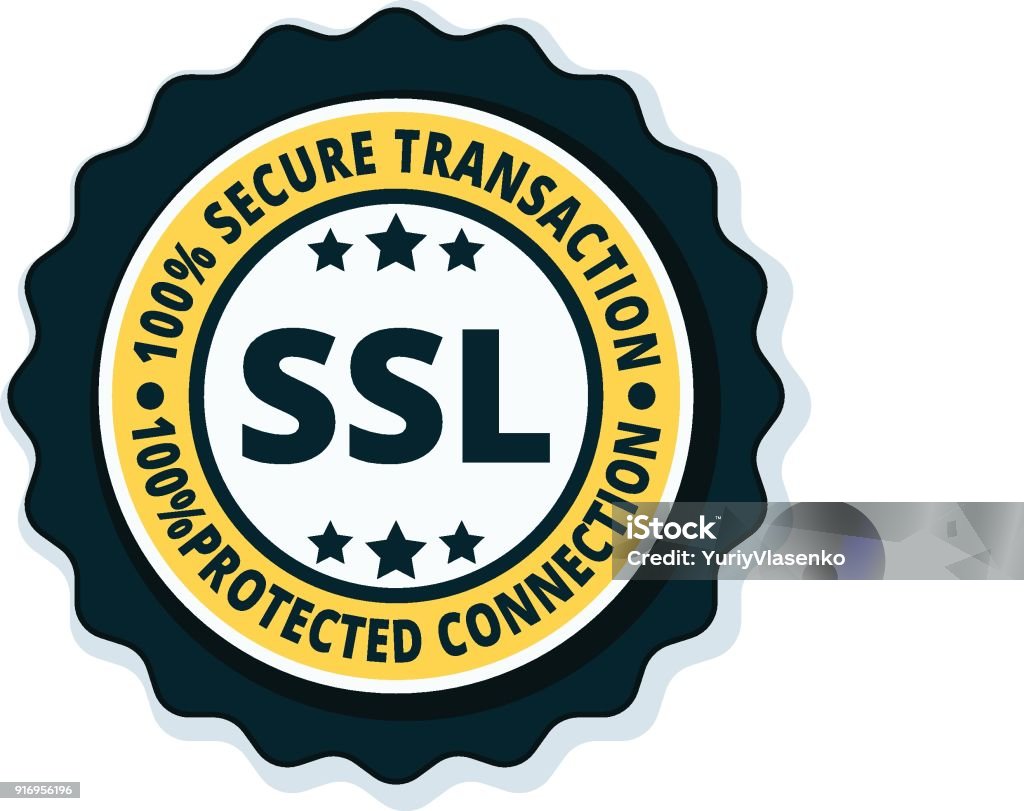 SSL Secure label illustration Accessibility stock vector