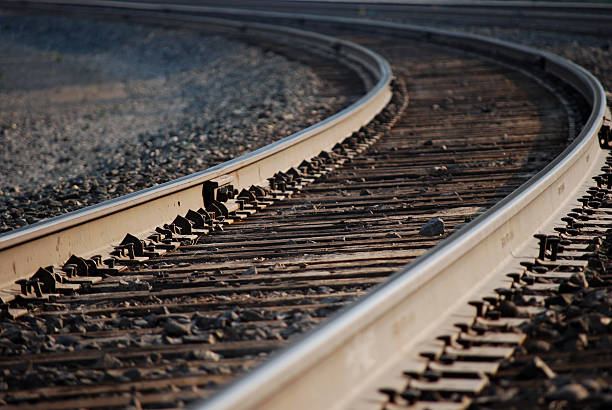 istock Ominous Railroad Track 91696057