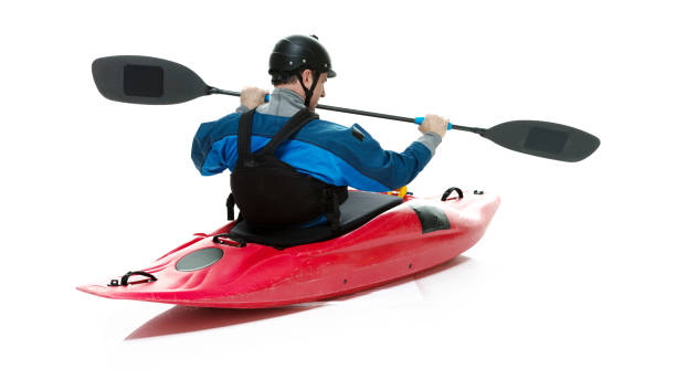 istock Male Kayaker isolated on white 916961826