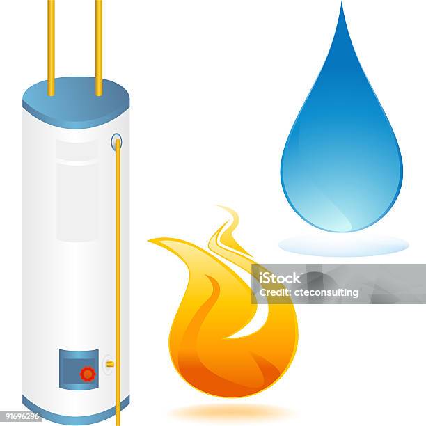 온수기 엘리먼트 아이콘 보일러에 대한 스톡 벡터 아트 및 기타 이미지 - 보일러, 끓음, 라디에이터