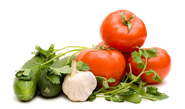 istock Tomato, Cucumber, Garlic And Parsley 91696483