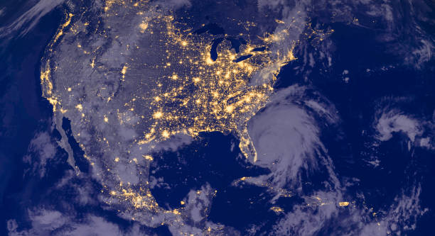 istock North America lights during night as it looks like from space. Elements of this image are furnished by NASA 916965878