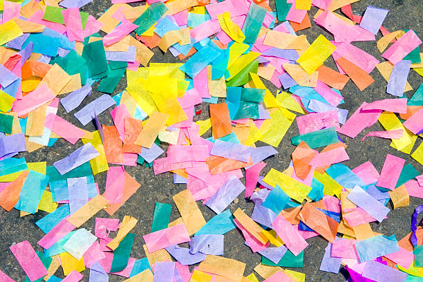 Multicolored paper stock photo