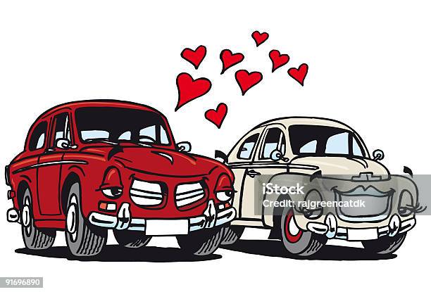 Ilustración de Old Love y más Vectores Libres de Derechos de Amor - Sentimiento - Amor - Sentimiento, Coche, Coche de coleccionista