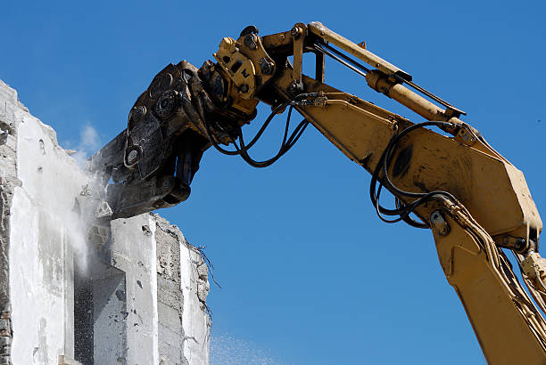 demolition stock photo