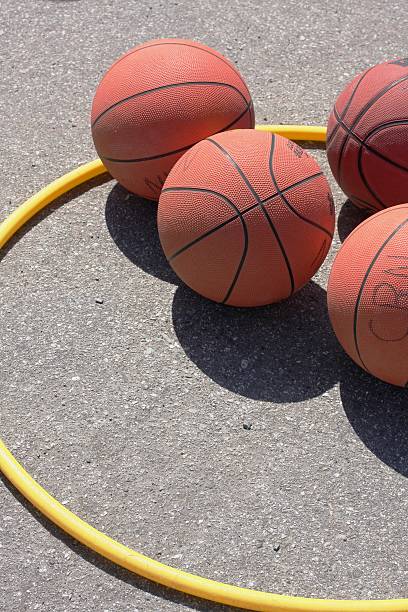istock Four Basketballs in a Schoolyard, Vancouver, Canada 91697260