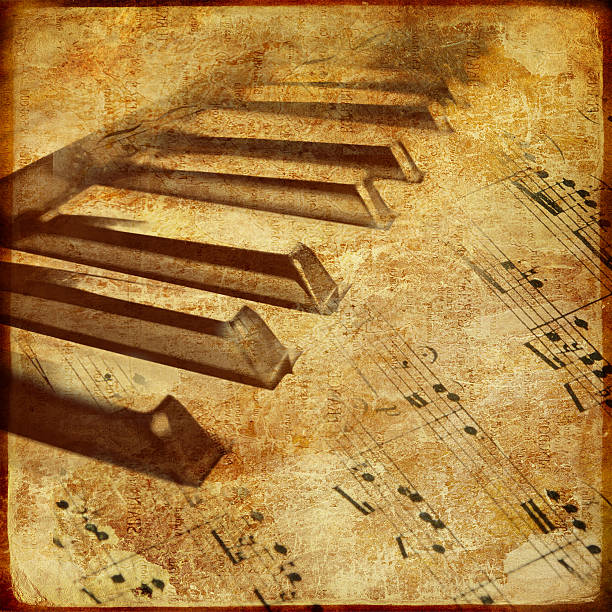 ヴィンテージ音楽 - musical theater music antique musical note ストックフォトと画像