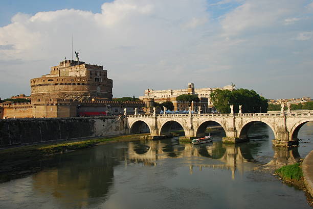 istock Castle and Ponte Angelo of Rome Italy 91697483