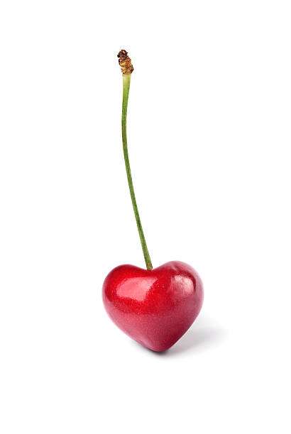 istock Ripe red heart-shaped cherry against white background 91697598
